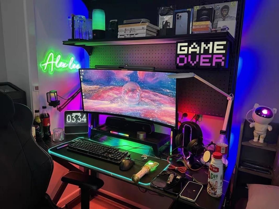 Luce per giochi Camera da soggiorno Ambient Mood Light Rgb Decor Luce notturna Standing Led Corner Floor Lamp