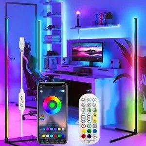 Luce per giochi Camera da soggiorno Ambient Mood Light Rgb Decor Luce notturna Standing Led Corner Floor Lamp