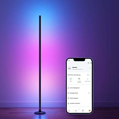 Camera da letto luci per giochi RGB Camera da soggiorno Ambient Mood Light Standing LED Corner Floor Lamp