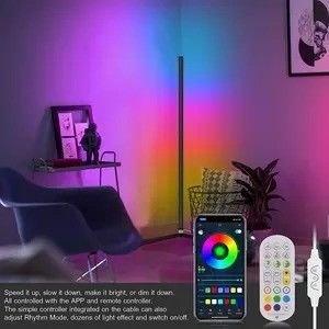 Camera da letto luci per giochi RGB Camera da soggiorno Ambient Mood Light Standing LED Corner Floor Lamp