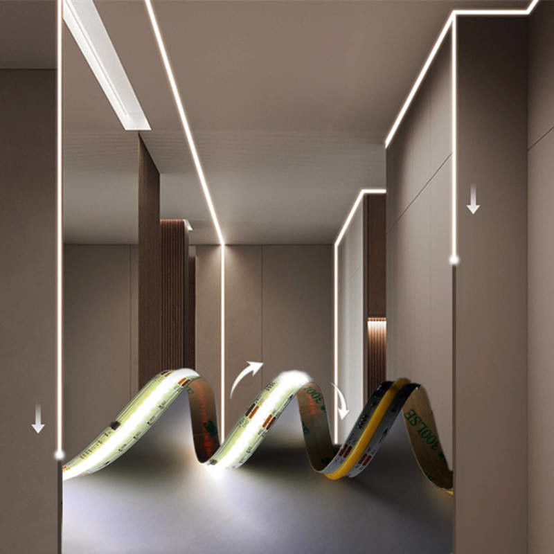Striscia di lampada a LED flessibile Striscia di luce a LED ad alta densità Nessuna zona nera 24V 12V 5V CRI Ra 90
