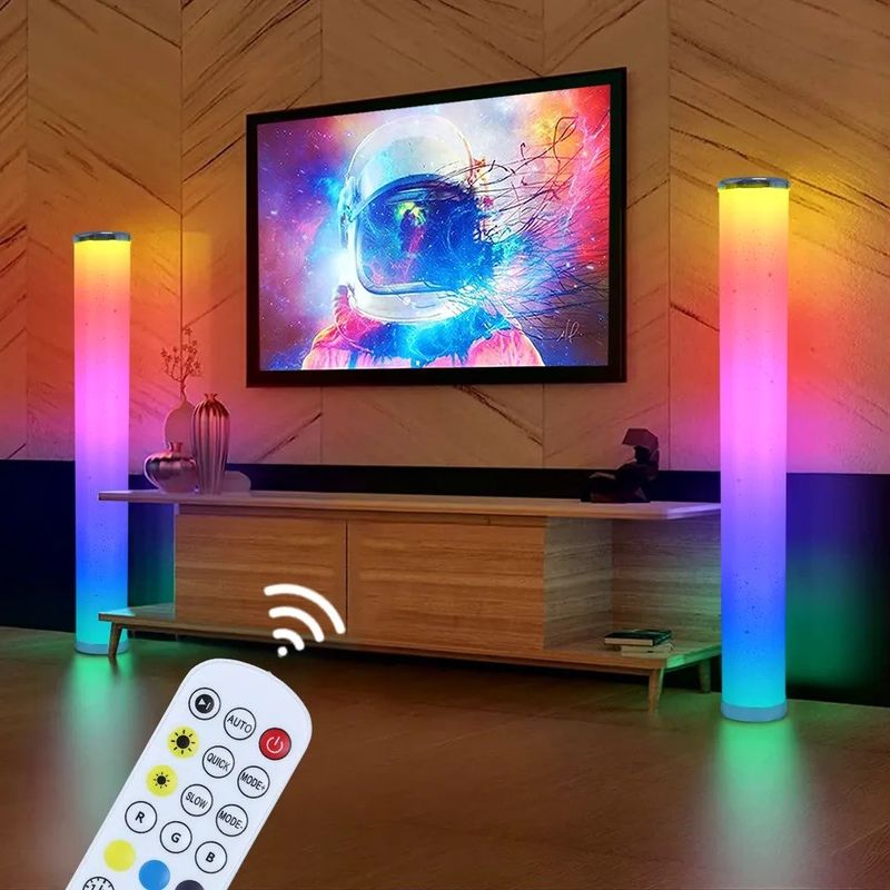Illuminazione moderna camera da letto App Wifi e controllo remoto angolo luce del pavimento in piedi