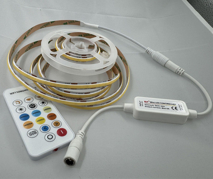 CC 24V Paesaggio 2m 560 LED COB Kit di strisce LED dimmabile con controller e adattatore