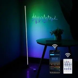 Illuminazione moderna camera da letto App Wifi e controllo remoto angolo luce del pavimento in piedi