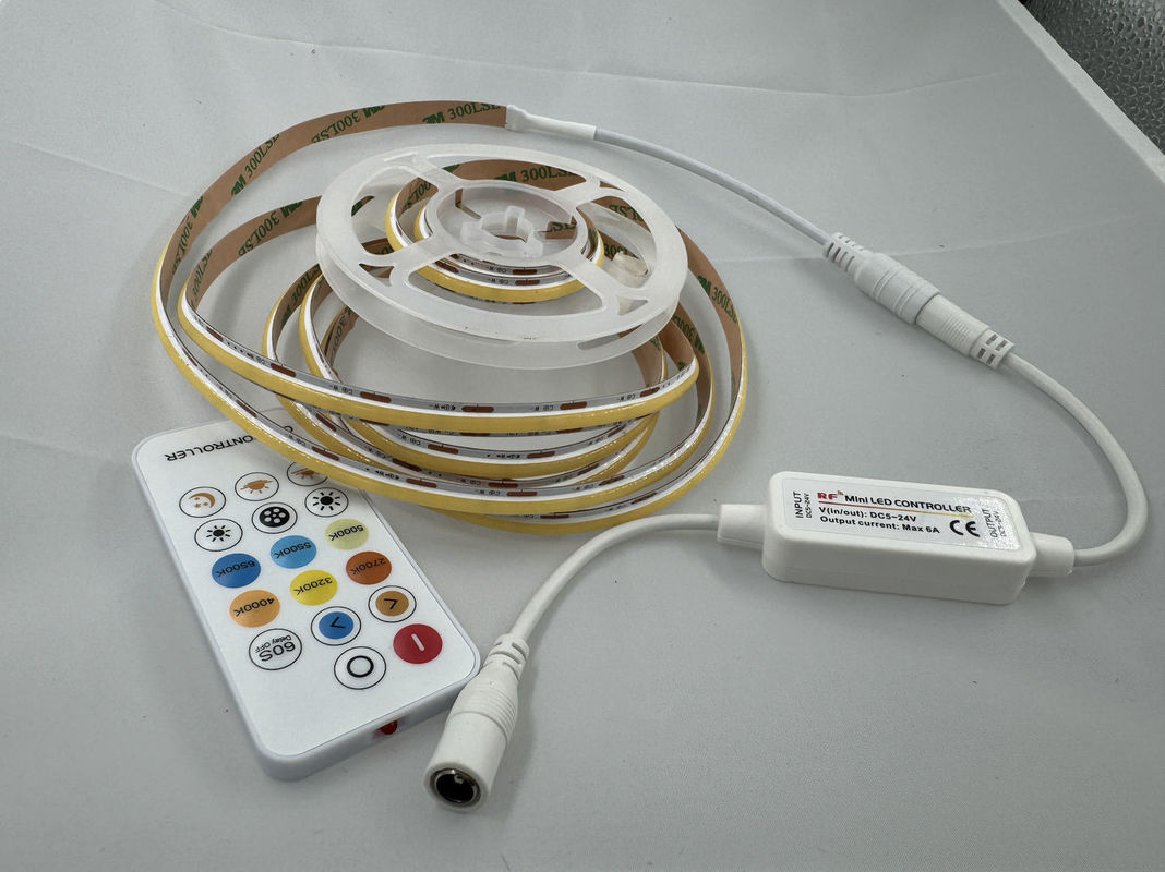Kit di strisce a LED a tensione di ingresso DC12V/24V con luci COB dimmabili e driver intelligente