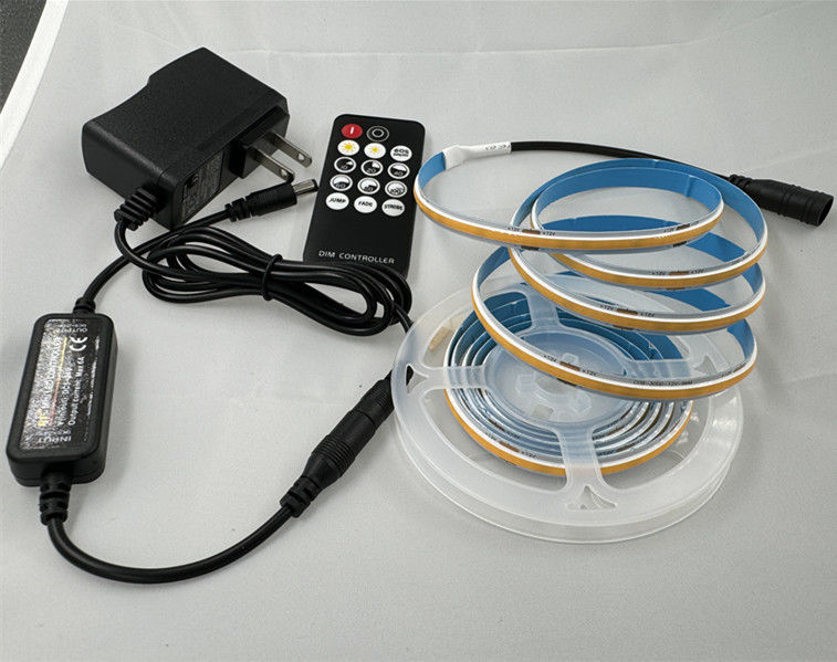 Kit di strisce a LED a tensione di ingresso DC12V/24V con luci COB dimmabili e driver intelligente
