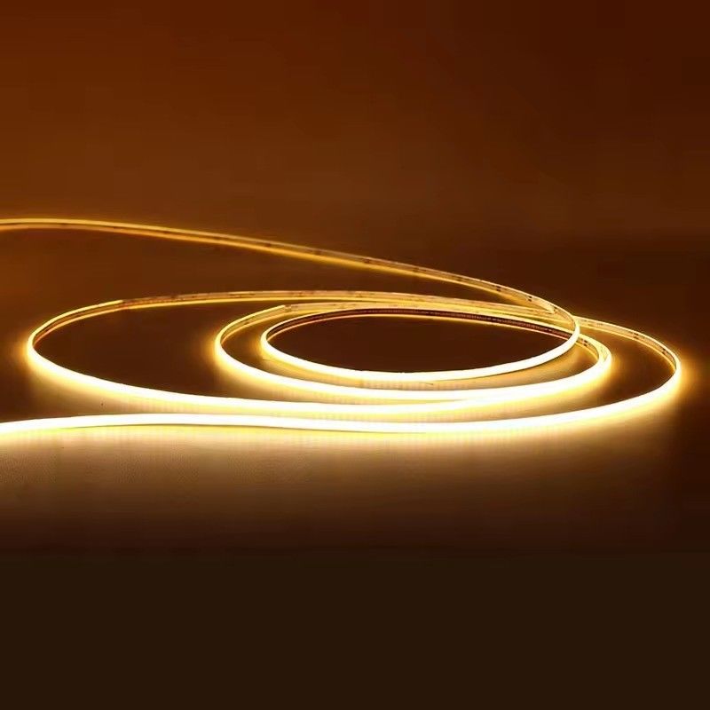 3mm impermeabile 2700k 6000k 12V 220v 5V Ultra Larghezza sottile 400leds COB LED Strip Light con 3
