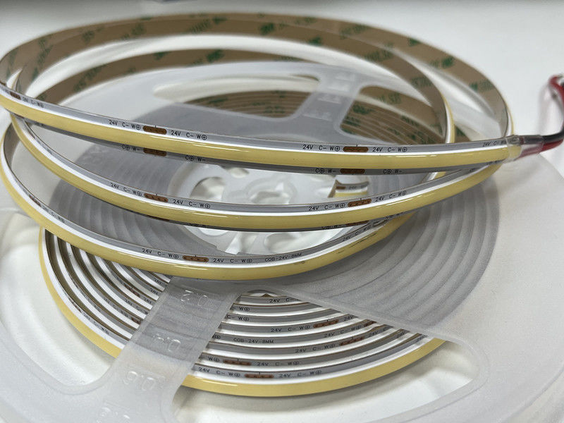 IP20 100lm 10W 24V FCOB Tunable White RA90 560LEDS COB LED Strip PCB più spessa con diga