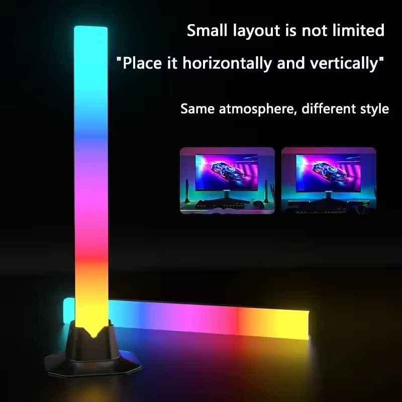 18LEDS cambio colore RGB RGBIC lampada da terra per la decorazione della camera da letto in 30cm e 50cm dimensioni