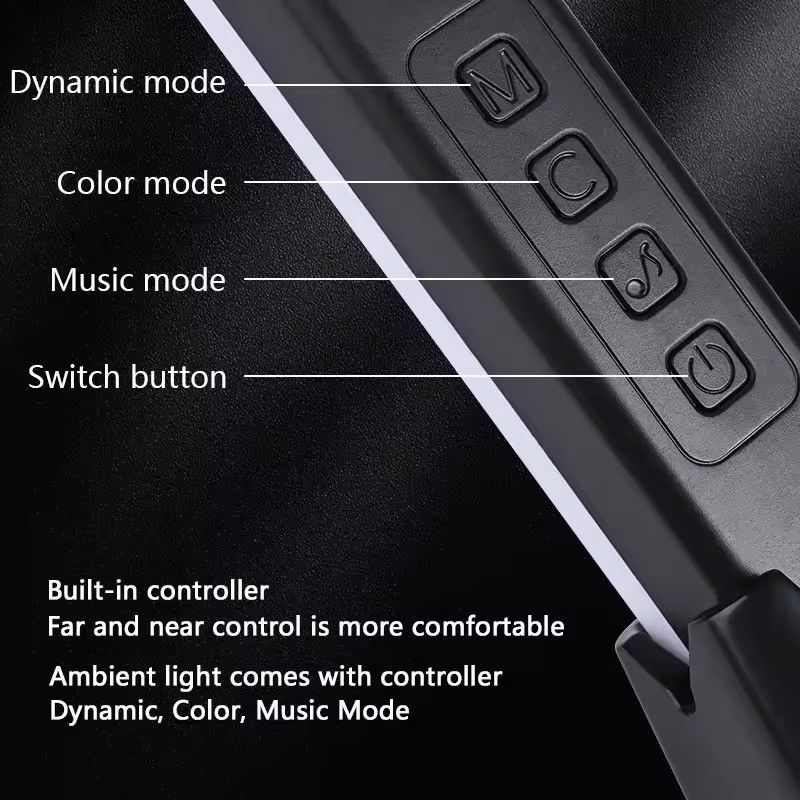 18LEDS cambio colore RGB RGBIC lampada da terra per la decorazione della camera da letto in 30cm e 50cm dimensioni