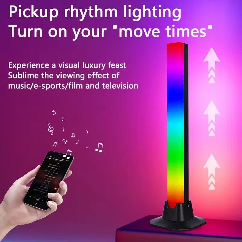DIY HONGTOP APP Control RGBIC Lampada da terra colorata per camera da letto Decorativa 25cm 30cm 5V