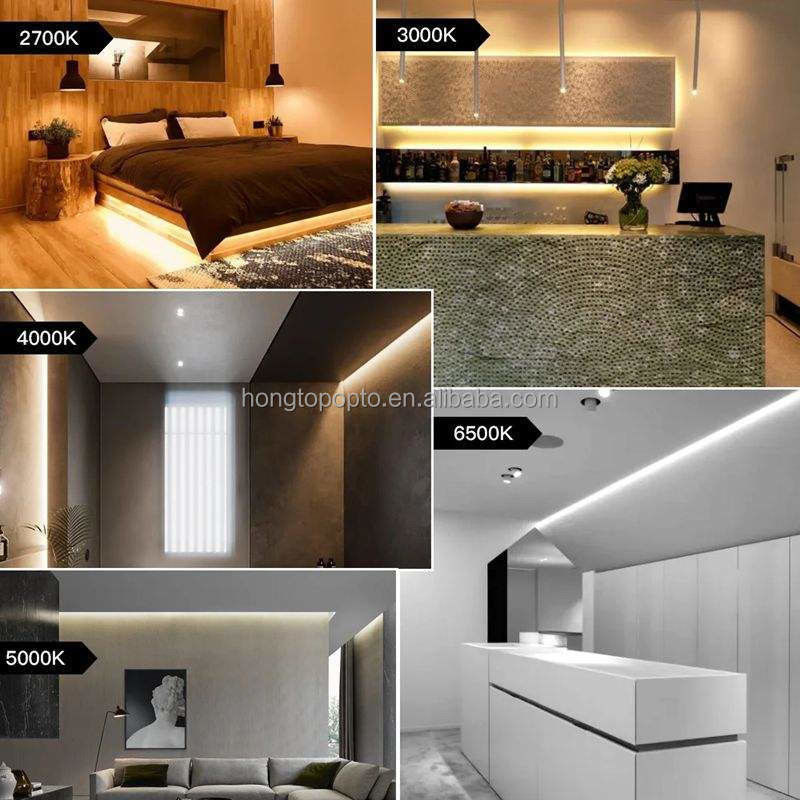 Alta densità 400LED/m COB LED Strip Light 5M 16.4FT Flessibile e resistente con 90 Ra CRI