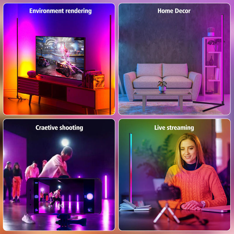 RGBIC Smart Home Lighting 3.5W Lampada a LED colorata per camera da letto 45cm Desktop Version