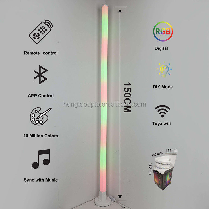 Atmosphere Smart Bluetooth Led Floor Lamp con porta USB e luminaria di pavimento dimmabile
