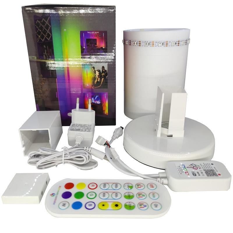 PC/ Ctn 18 Controllo remoto Cambiamento di colore Lampada da terra per angolo per camera da letto Wifi intelligente