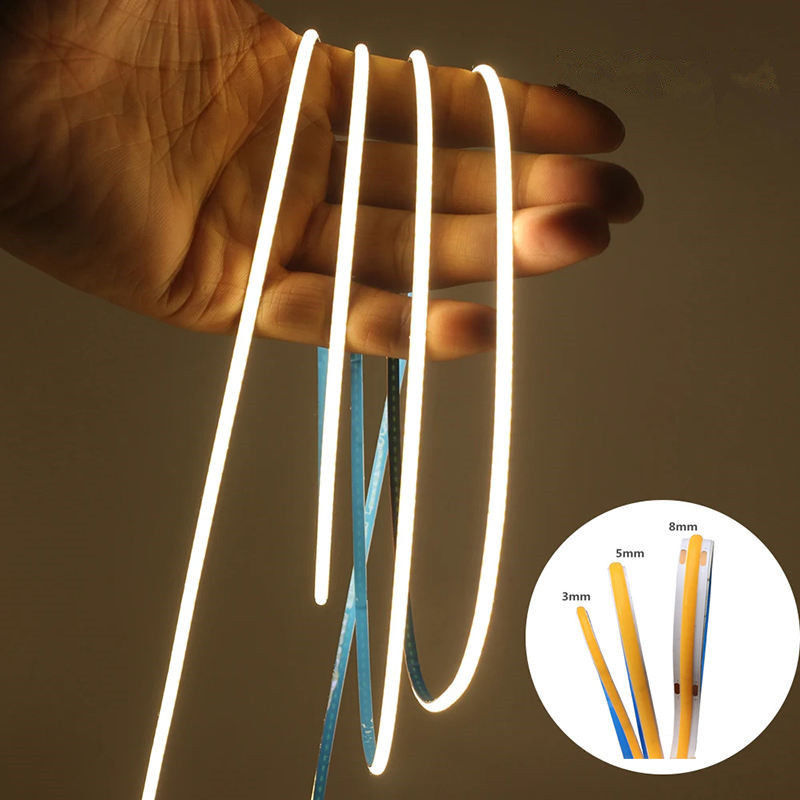Illuminazione interna Striscia LED COB bianca calda larghezza 8 mm con materiale FPC LED RESISTOR