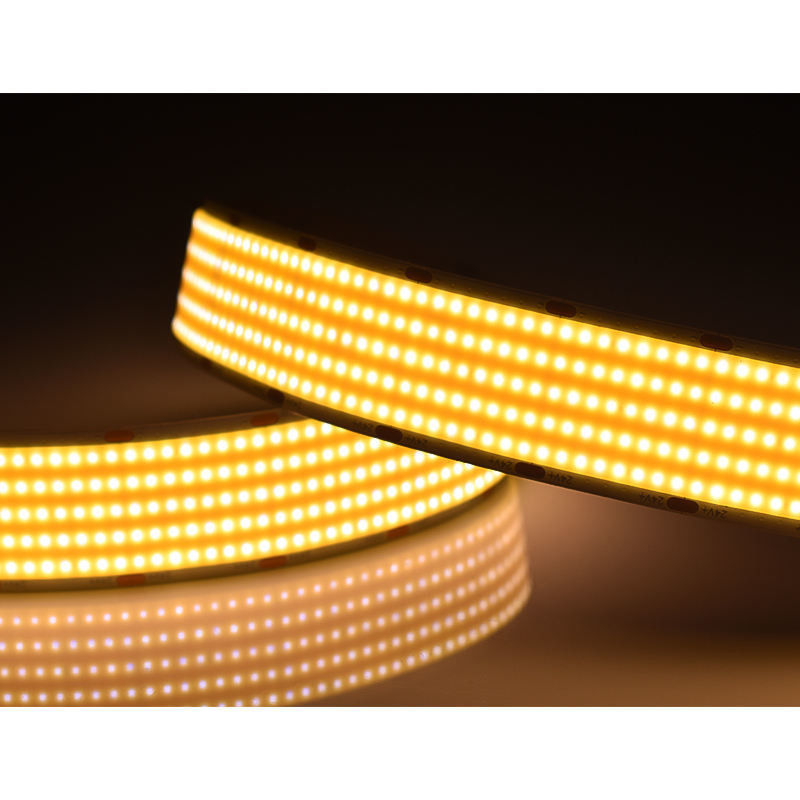 Ultra Wide Flexible DC24V 1600leds Cob Led Strip Lights 30mm Larghezza 5 file Super luminoso