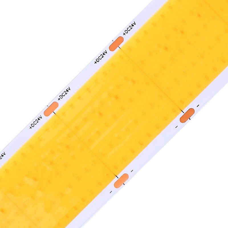 Ultra Wide Flexible DC24V 1600leds Cob Led Strip Lights 30mm Larghezza 5 file Super luminoso