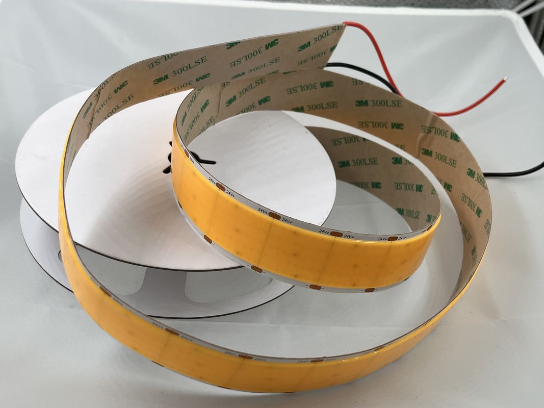 1600 LED 24V 2700K 3000K 4000K 6000K Single Color Cuttable Cob Led Strip 30mm Larghezza