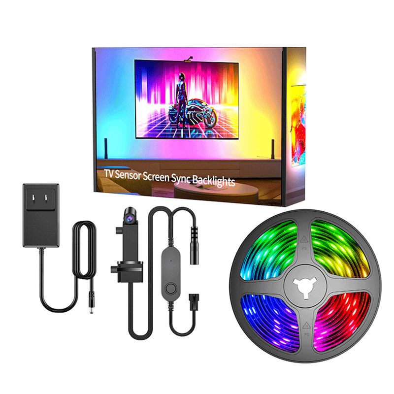 55-65 pollici Alexa Google Home Ambient Smart App Wifi Immersione TV LED retroilluminazione 3.8m 12.5ft ROLL con fotocamera