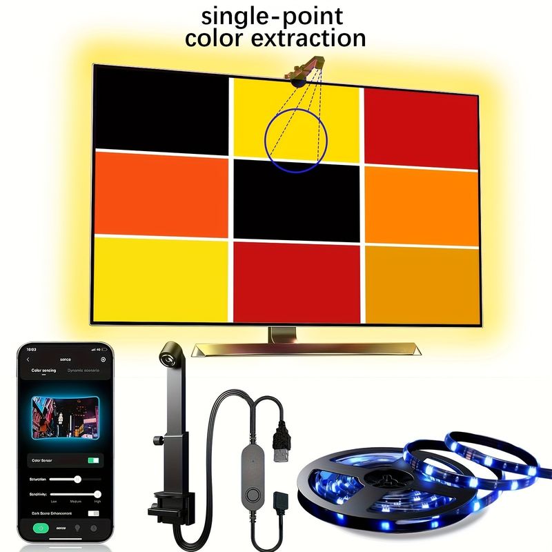 55-65 pollici Alexa Google Home Ambient Smart App Wifi Immersione TV LED retroilluminazione 3.8m 12.5ft ROLL con fotocamera