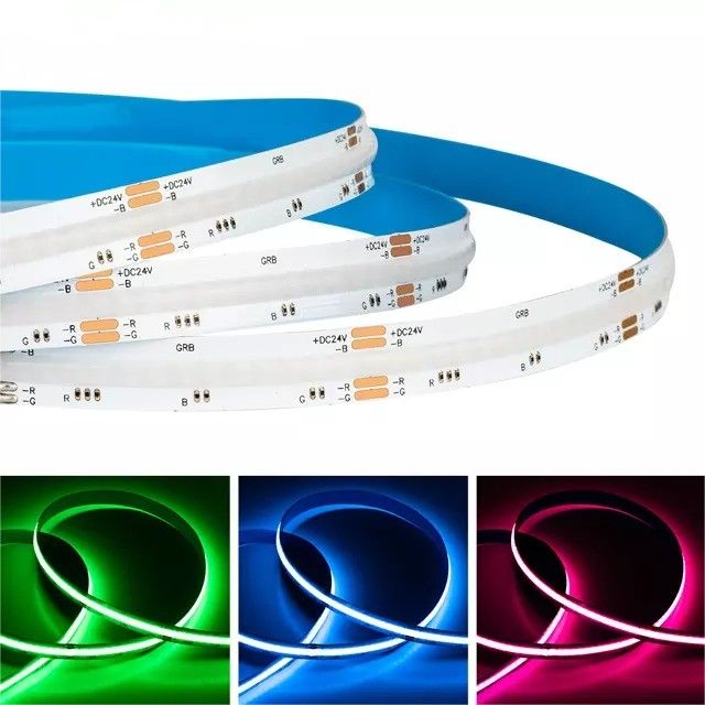 RGB Flexible Strip 756leds COB DC 12V LED Strip Light con efficienza luminosa di 100lm/w