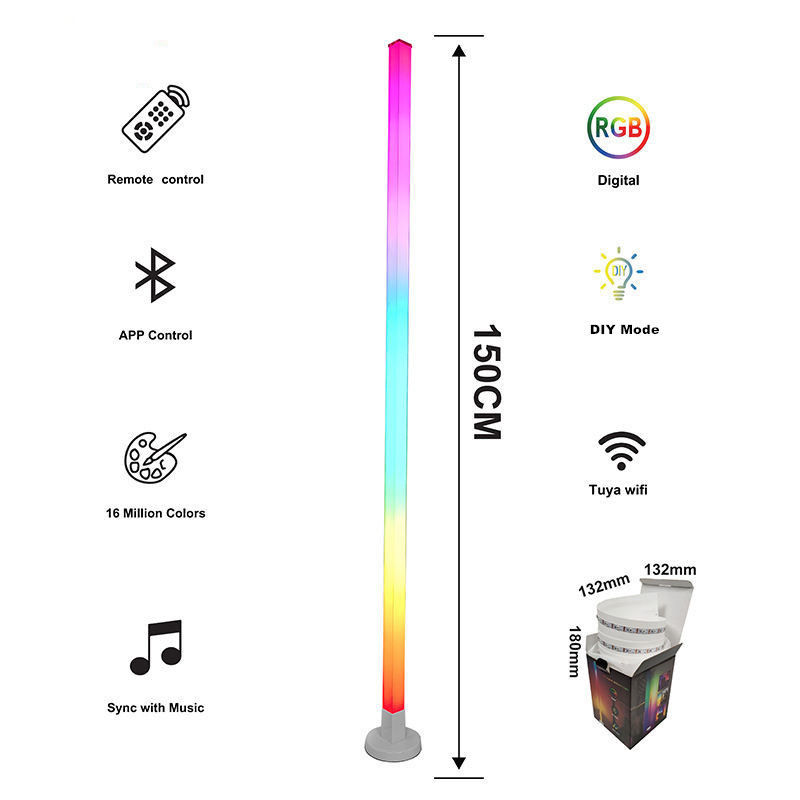 18 PC/Ctn DC5V Luce da terra decorativa per interni con funzione musicale e controllore IR