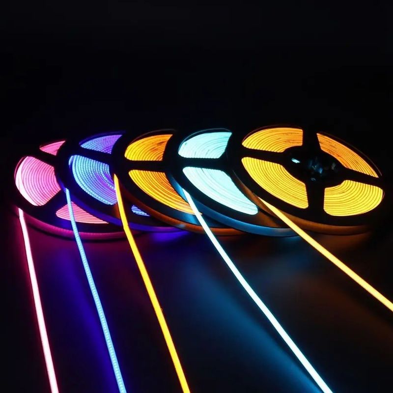 RGB Flexible Strip 756leds COB DC 12V LED Strip Light con efficienza luminosa di 100lm/w