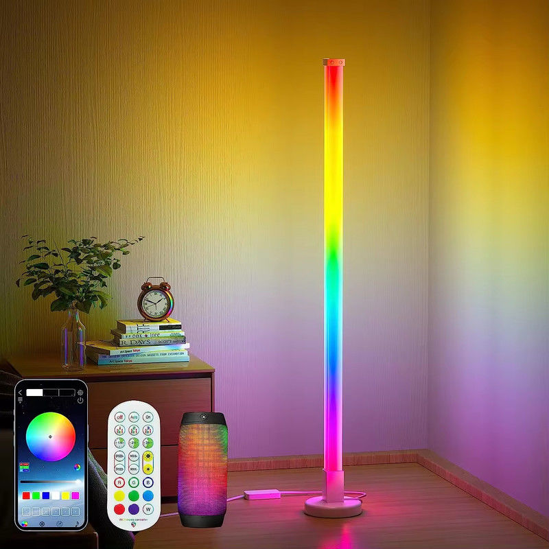 Smart Corner Ambient Light Dimmable Sound Rhythm Atmosphere Lampada da pavimento telecomando