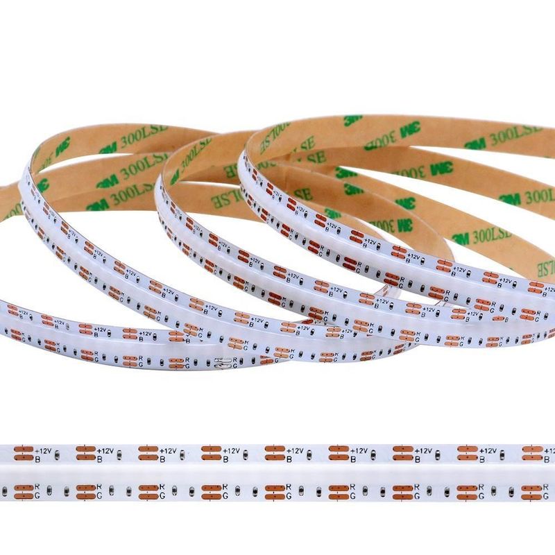 756led RGB 10mm Wide COB LED Strip Light Direct Support Dimmer e ampio range di tensione