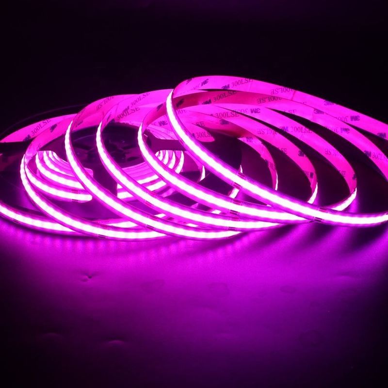 756led RGB 10mm Wide COB LED Strip Light Direct Support Dimmer e ampio range di tensione