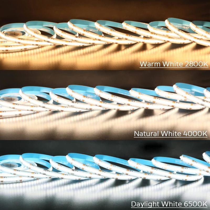 50000 ore di durata RGBCCT COB LED Strip Light per illuminazione del soggiorno e del letto