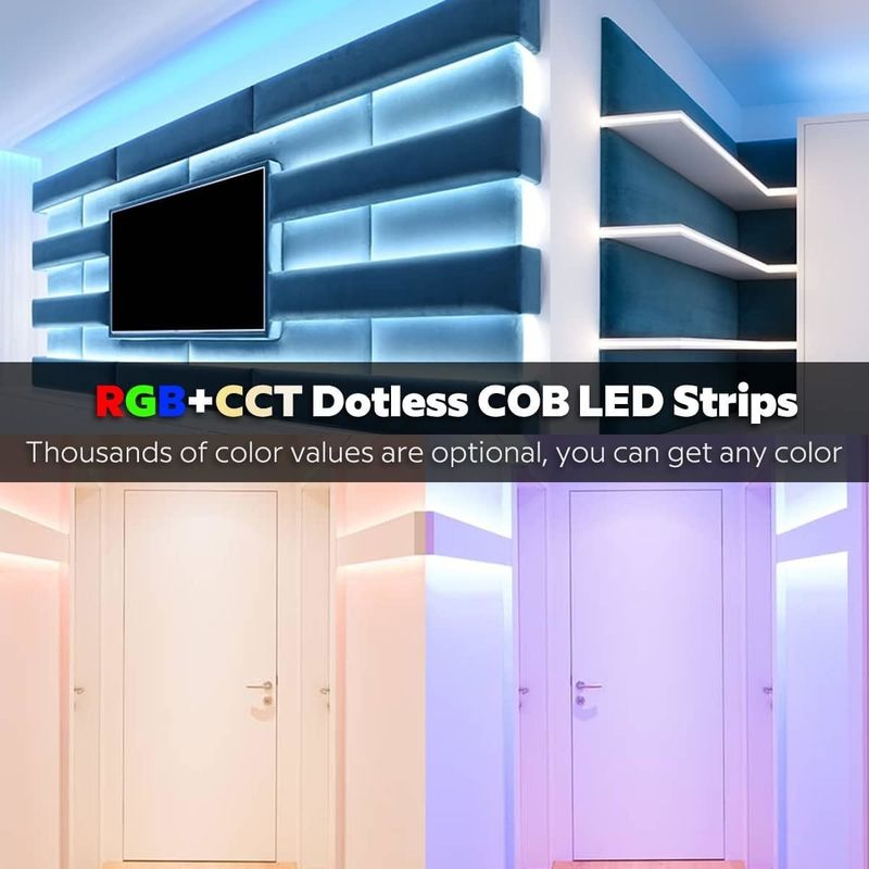 COB LED Lineare Strip Light 21W/M 840leds/M DC24V Buono RGBWW RGBW RGBCCT 3000K 6000K