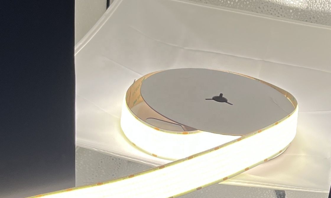 Corde a nastro di rame dimmabile Flessibile Cob Led Strip Alta densità 1600leds Per metro 3500K Ra 90 0,3kg 24v 30mm Larghezza