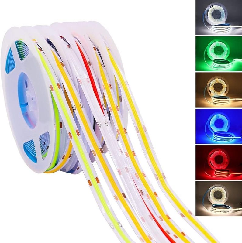 320LED/m 90Ra 5mm Larghezza 12V 24V Flessibile COB LED Strip Light 2700K 3000K 4000K 6000K