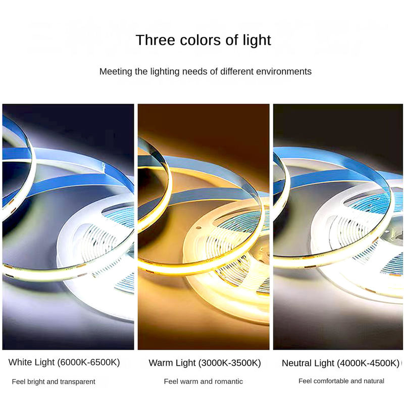 Alta CRI 90 COB LED Strip Light 480leds/m 2700K 3000K 4000K 6000K Nessuna caduta di tensione