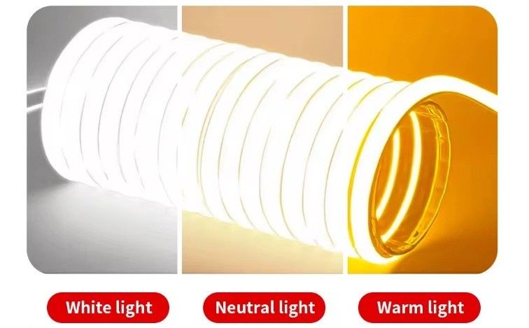 Alta tensione flessibile COB LED Strip Light IP65 impermeabile 50M 100M per bobina con durata di vita di 30000 ore e 80 CRI