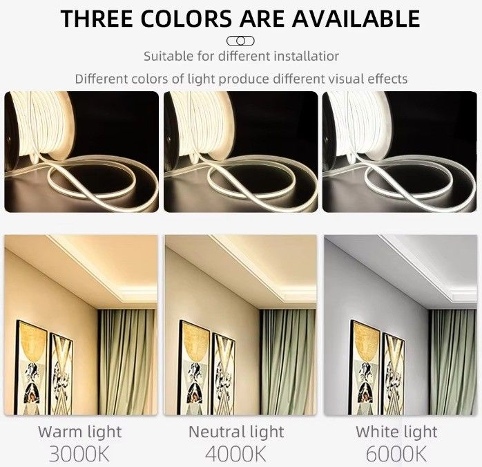 Alta tensione 80 CRI 288leds COB LED Strip Light per applicazioni interne ed esterne 110V 220V