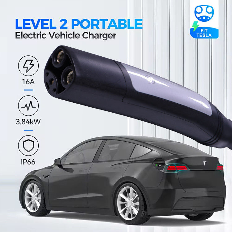 16A 3.7kW 1 fase caricabatterie EV con cavo impermeabile per veicoli elettrici